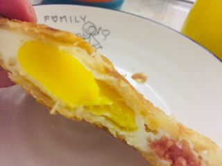 18、蛋烧火腿块,忍不住吃一口～