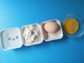 1、#宝宝辅食#健脾养胃小米饼,食材准备，来个集体照6