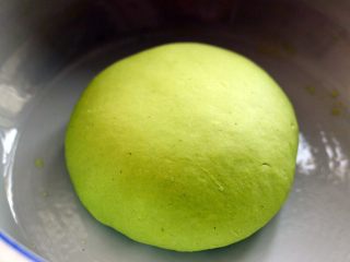 4、荠菜饺子#春意绿#,和好的面团醒发最少30分钟