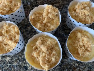 9、肉松蒸蛋糕,表面再放上肉松