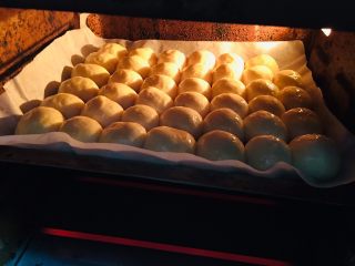 13、蜂蜜小面包,放入提前预热好的烤箱。