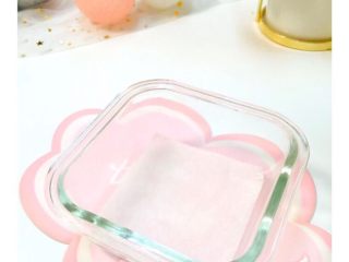 4、10+米粉紫薯蒸糕,碗里铺硅油纸