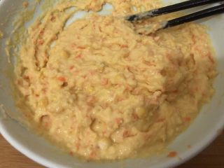 9、黄金玉米饼,加水搅拌到这样