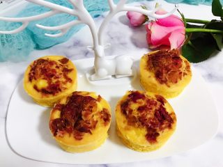 13、玫瑰花玉米面小蛋糕,成品图