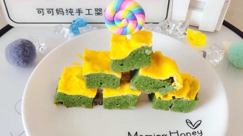 双色鲜虾鸡蛋糕