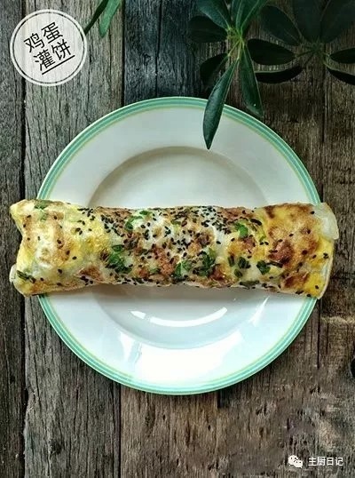 无油早餐鸡蛋煎饼灌饼