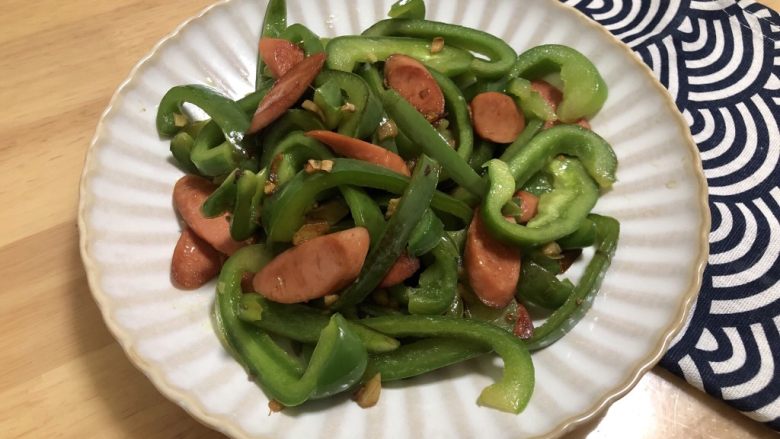 青椒炒香肠