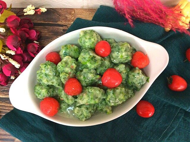 辅食计划荠菜鱼肉丸