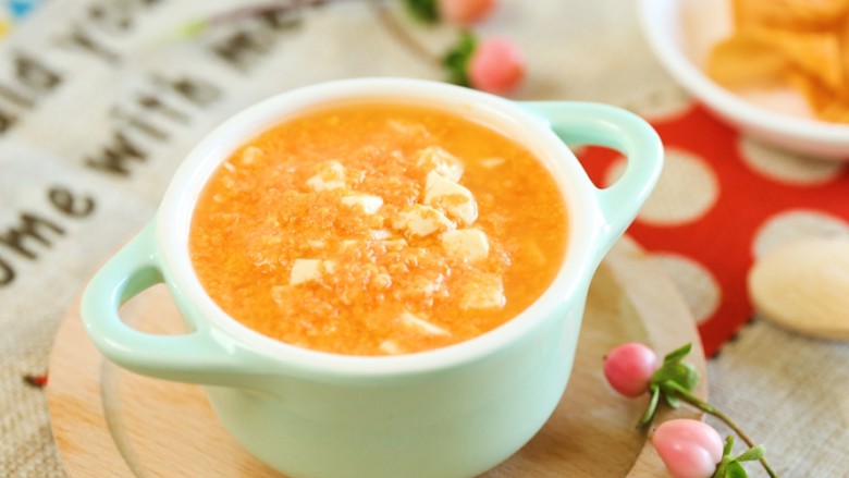 8m豆腐蛋黄糊宝宝辅食