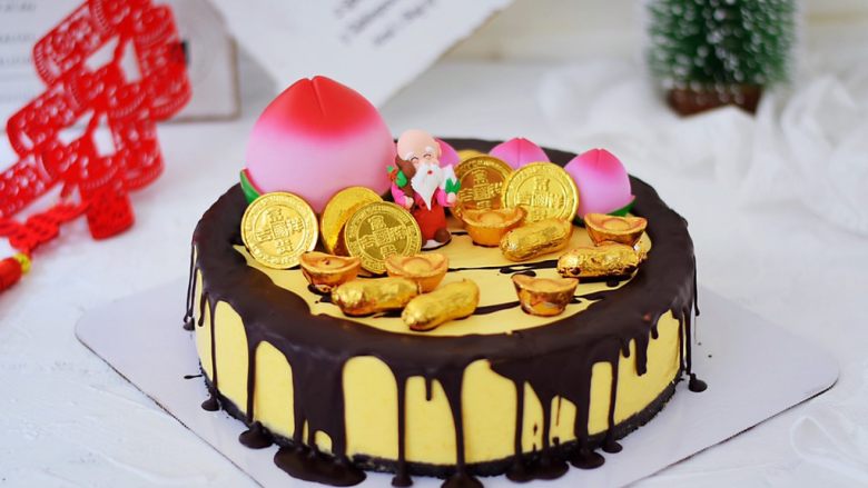 寿星公芒果慕斯蛋糕十寸