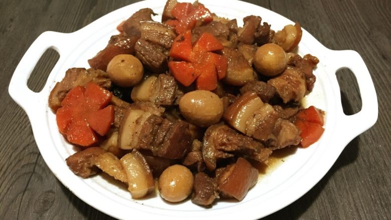 农品堂亚麻籽油试吃鹌鹑蛋烧肉