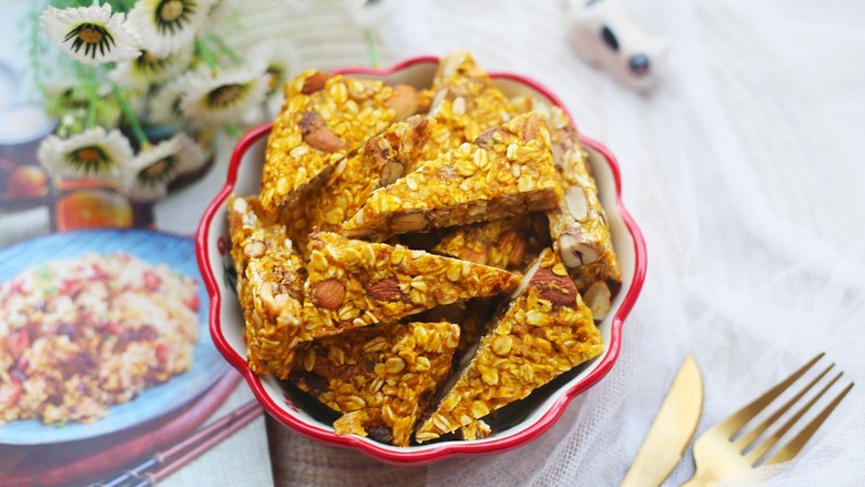 冬至美食南瓜燕麦块