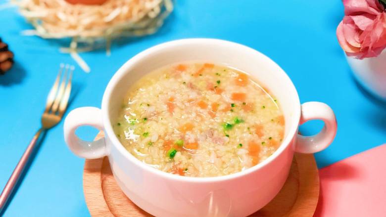 宝宝辅食杂蔬牛肉粥