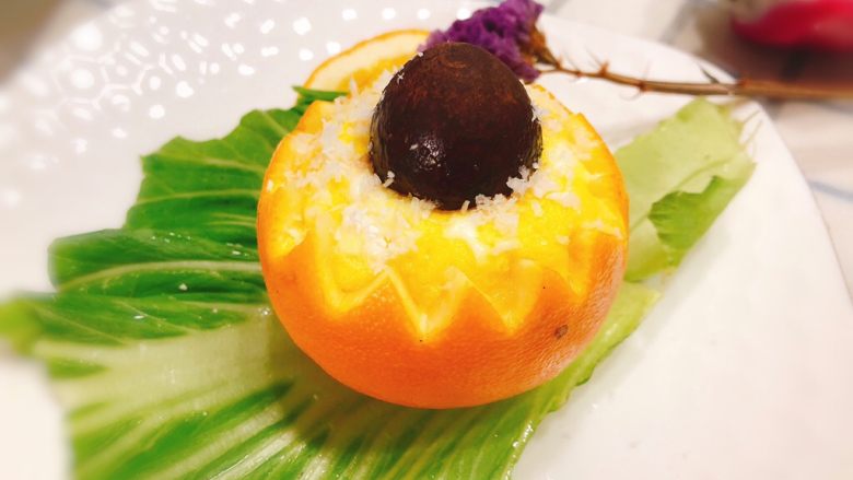 橙子蒸蛋12m宝宝辅食