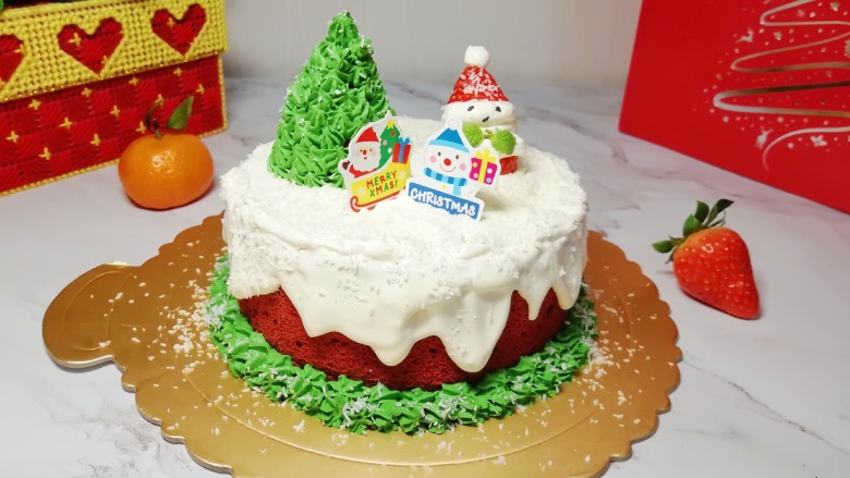 圣诞奶油蛋糕