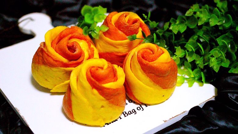 甜味双色南瓜玫瑰花