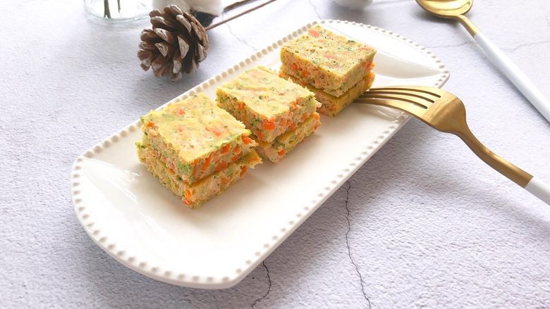 三文鱼杂蔬小方