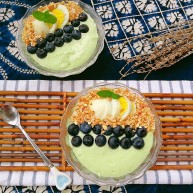 瘦身早餐鸡蛋蓝莓牛油果思慕雪