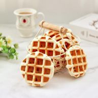 蜜豆核桃仁华夫饼