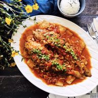 茄汁黄鱼焖豆腐