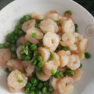 豌豆炒虾仁