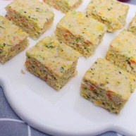 西兰花玉米鸡肉糕