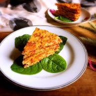 三文鱼时蔬蛋黄饼