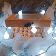 网红木质盒子蛋糕