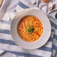 辅食10M番茄鸡蛋疙瘩面