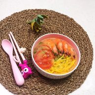 宝宝健康食谱鲜虾番茄南瓜面