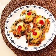 时蔬鹌鹑蛋早餐饼