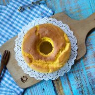 南瓜戚风中空蛋糕