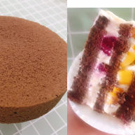 8寸巧克力戚风蛋糕