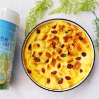 酥脆软滑的蛋奶吐司布丁