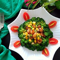 满园春色之素烧椰菜虾球