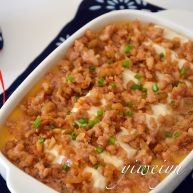 豆腐肉末蒸蛋