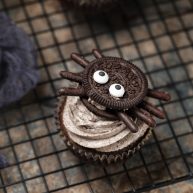 万圣节蜘蛛杯子蛋糕