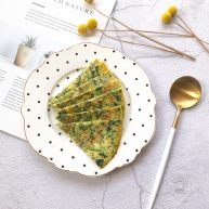 虾皮菠菜鸡蛋饼