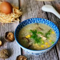 香菇滑鸡粥