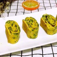 宝宝辅食之银鱼菠菜玉子烧