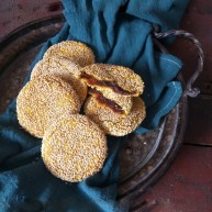 南瓜糯米夹心饼