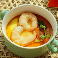 虾仁蒸蛋羹