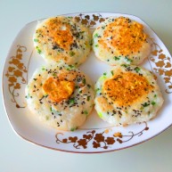 米饭鸡蛋山药饼