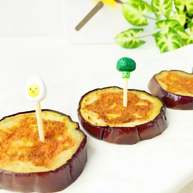 宝宝辅食茄子圈蛋饼