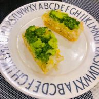 西兰花玉米鸡肉糕