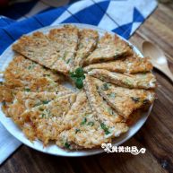 烙虾饼超级补钙的家常菜品