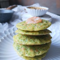 西兰花虾饼