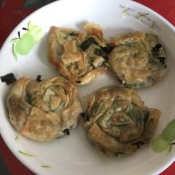 云吞皮葱油饼