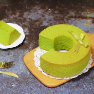 菠菜戚风8寸中空模