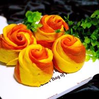 甜味双色南瓜玫瑰花